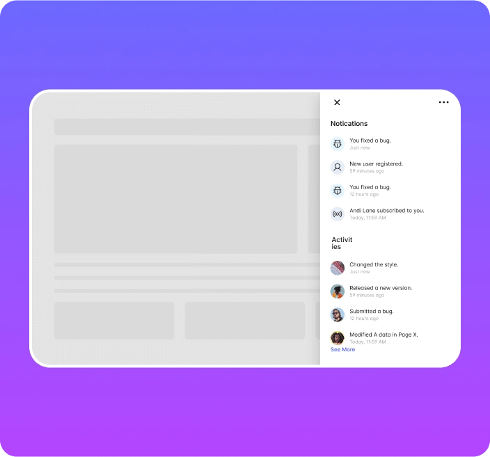 Notifications activity right popup elementor popup builder [25+ ready to use templates] | the plus addons for elementor from the plus addons for elementor