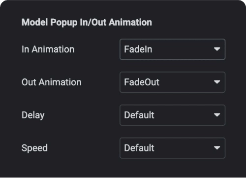 Popup animation controls elementor popup builder [25+ ready to use templates] | the plus addons for elementor from the plus addons for elementor