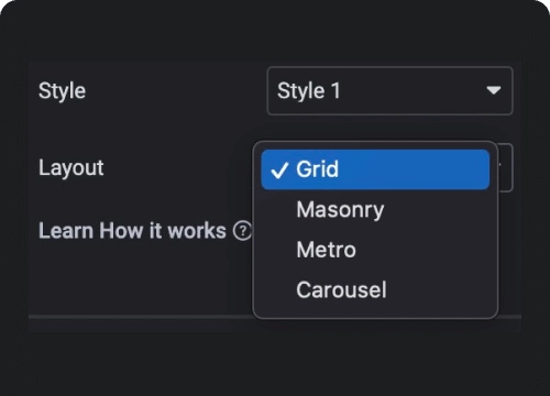 Product listing layout product listing page with ajax filters from the plus addons for elementor