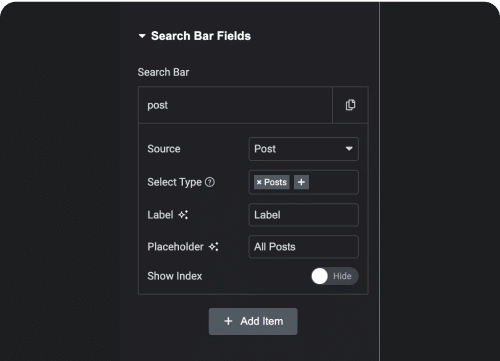 Product selector from search product category page from the plus addons for elementor