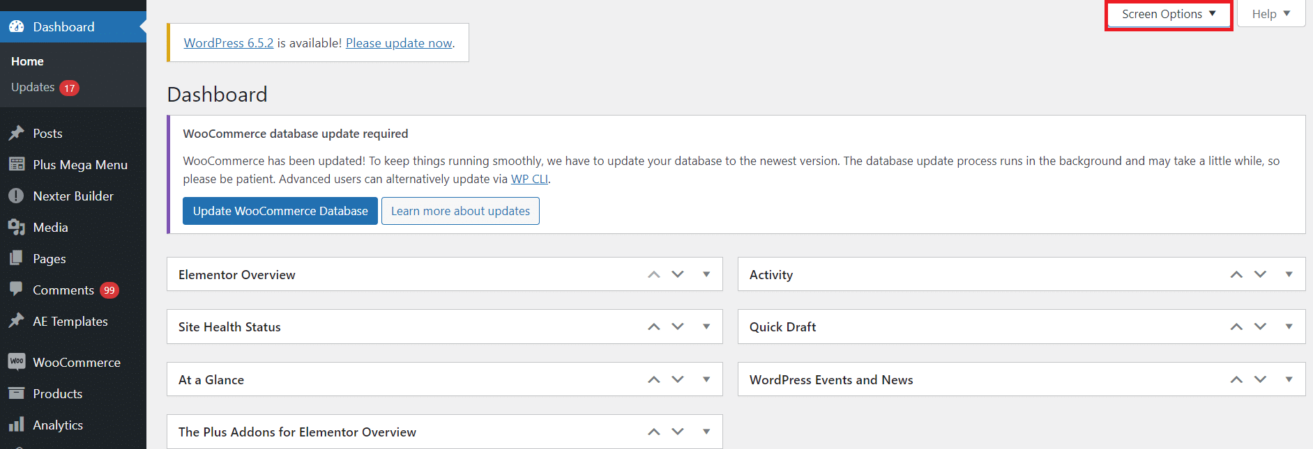 Remove unnecessary dashboard widgets how to fix slow wordpress admin dashboard [13+ proven tips] from the plus addons for elementor