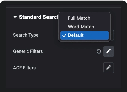 Search methods product category page from the plus addons for elementor