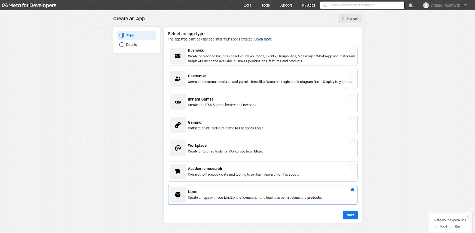 Select app type how to add a facebook login to wordpress with elementor? From the plus addons for elementor