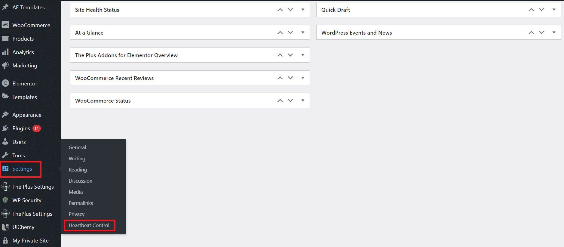 Use heartbeat control how to fix slow wordpress admin dashboard [13+ proven tips] from the plus addons for elementor