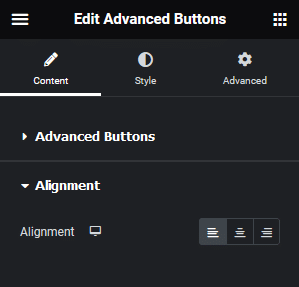 Advanced buttons alignment how to add advanced buttons in elementor? From the plus addons for elementor