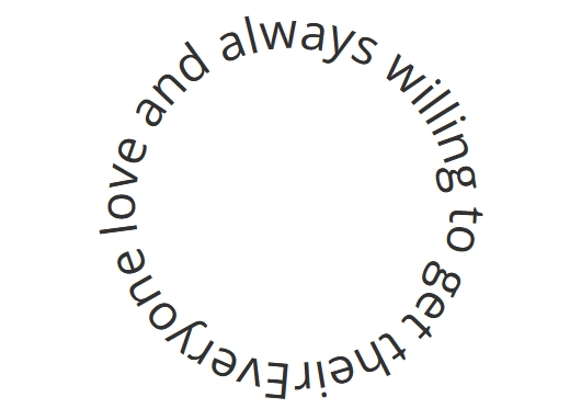 This image has an empty alt attribute; its file name is advanced-typography-circular-text-demo. Png