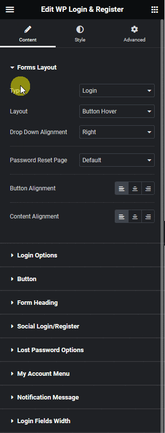 Wp login register button hover 3 how to add an elementor login logout button in the header menu? From the plus addons for elementor