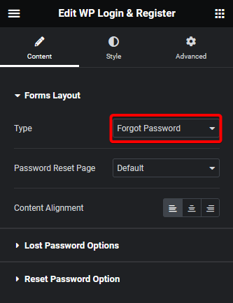 Wp login register forgot password how to make a custom password reset form page in wordpress with elementor? From the plus addons for elementor