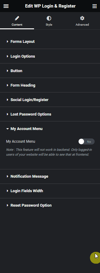 Wp login register my account logout how to add an elementor login logout button in the header menu? From the plus addons for elementor