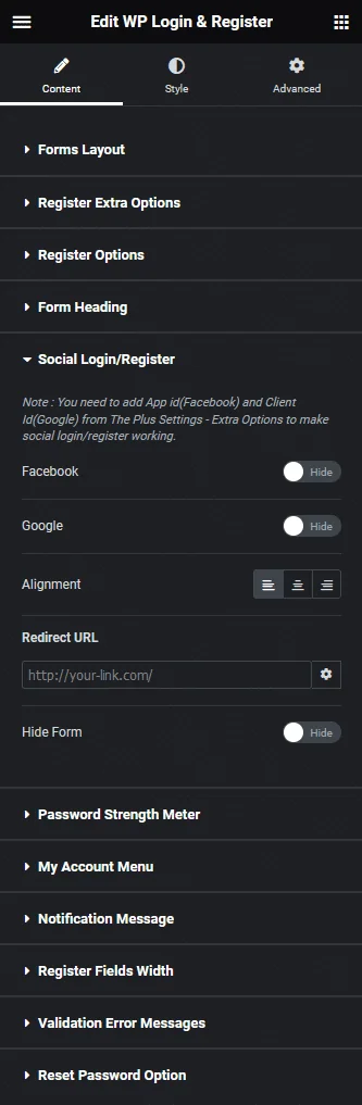 wp login register social login register | The Plus Addons for Elementor Wp login register social login register how to create a login & register form in elementor? From the plus addons for elementor