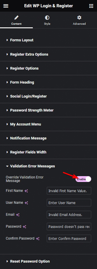 Wp login register validation error messages how to create a login & register form in elementor? From the plus addons for elementor