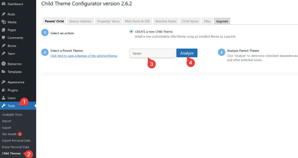 Child theme configurator how to create a wordpress child theme [with & without plugin] from the plus addons for elementor