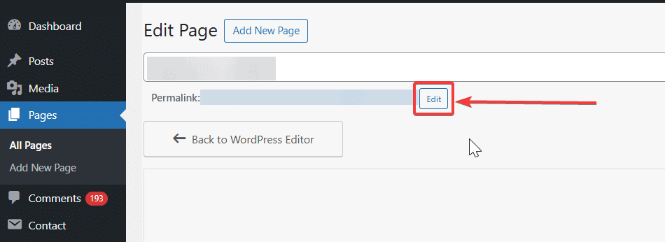 Edit link 1 how to change page url in wordpress [4 easy methods] from the plus addons for elementor