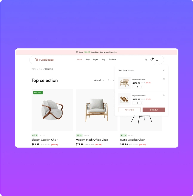 Elementor Header with Woo Mini Cart | The Plus Addons for Elementor Elementor header with woo mini cart header extras for elementor from the plus addons for elementor