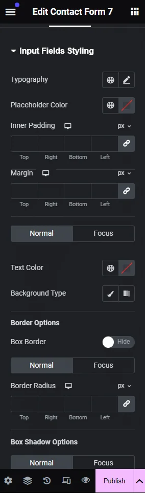 Input field styling how to style contact form 7 in wordpress [without coding] from the plus addons for elementor