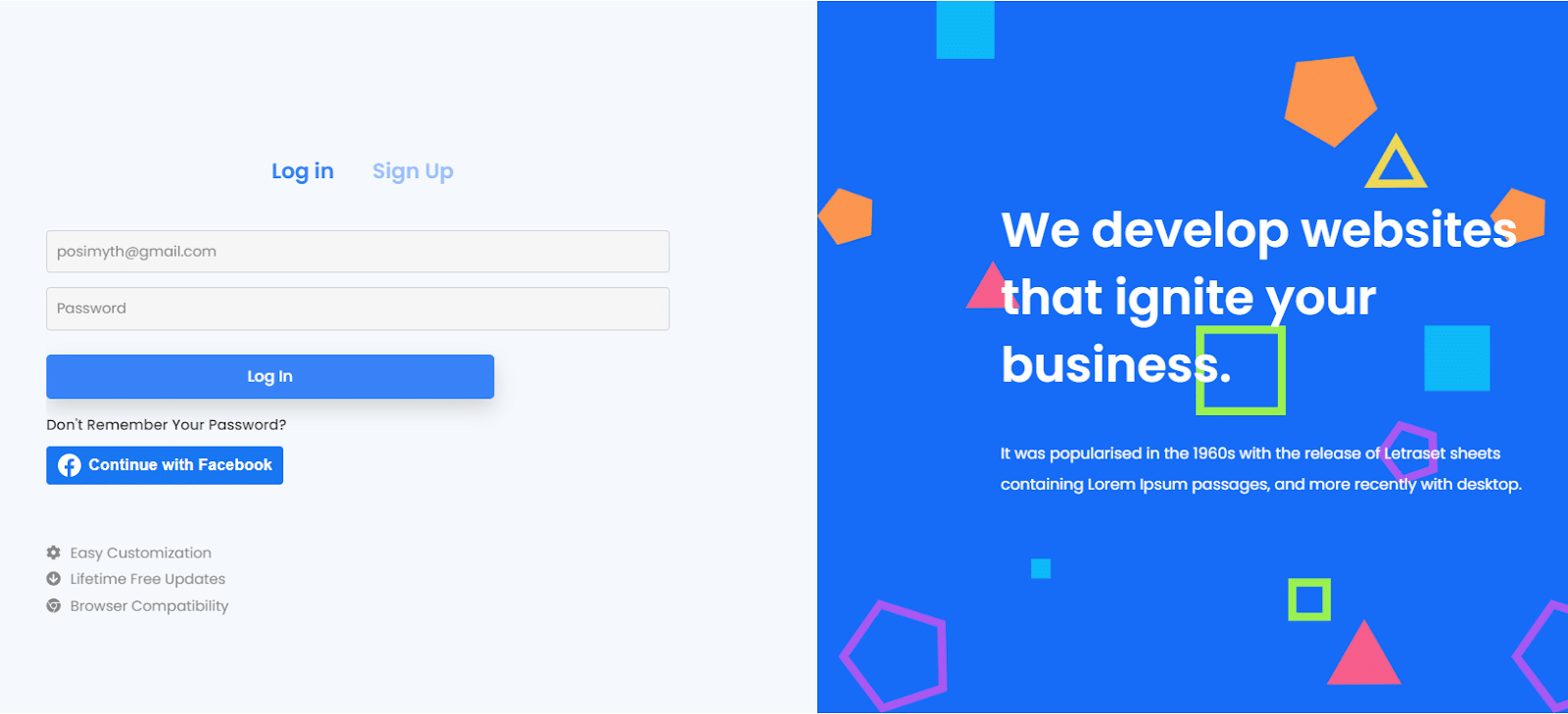 Login page example for business website 8 best login page examples [and how to replicate them] from the plus addons for elementor