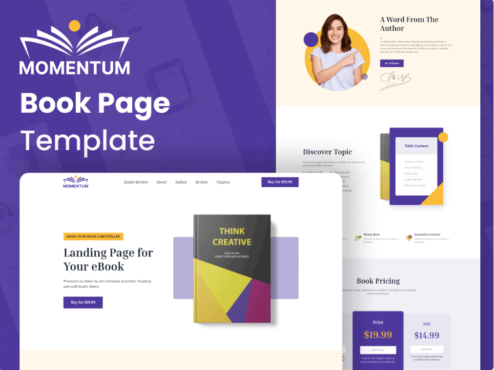 Momentum landing page 8 best landing page examples [for higher conversions] from the plus addons for elementor