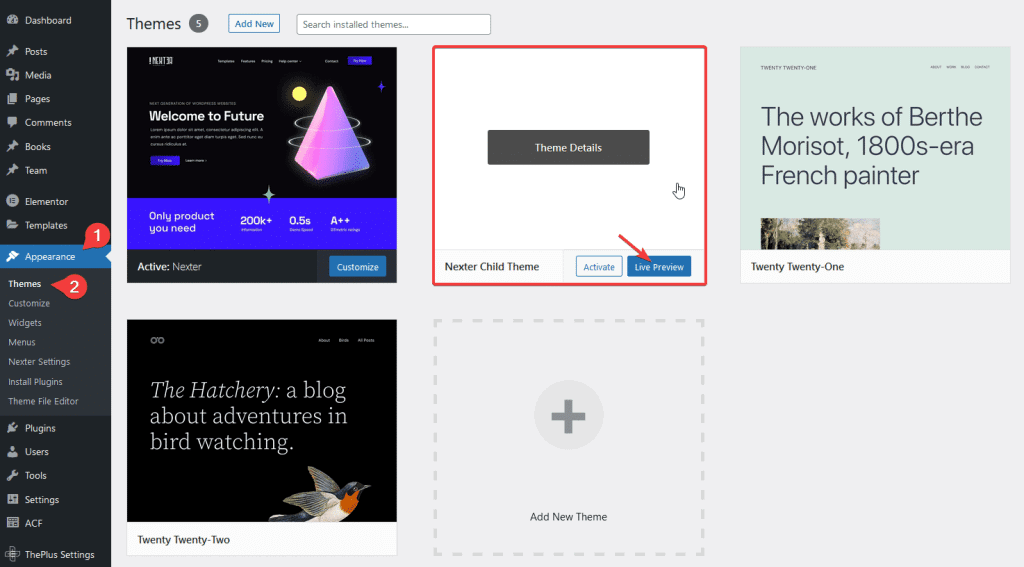 Preview child theme how to create a wordpress child theme [with & without plugin] from the plus addons for elementor
