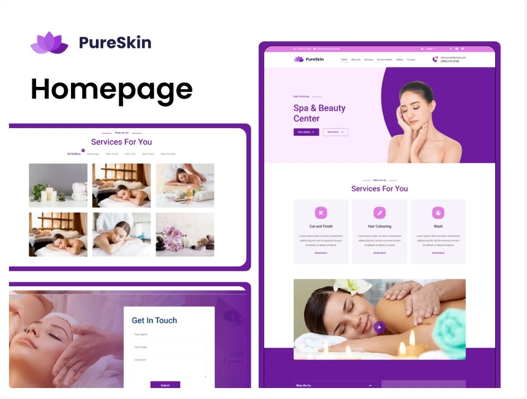 Pureskin landing page 8 best landing page examples [for higher conversions] from the plus addons for elementor