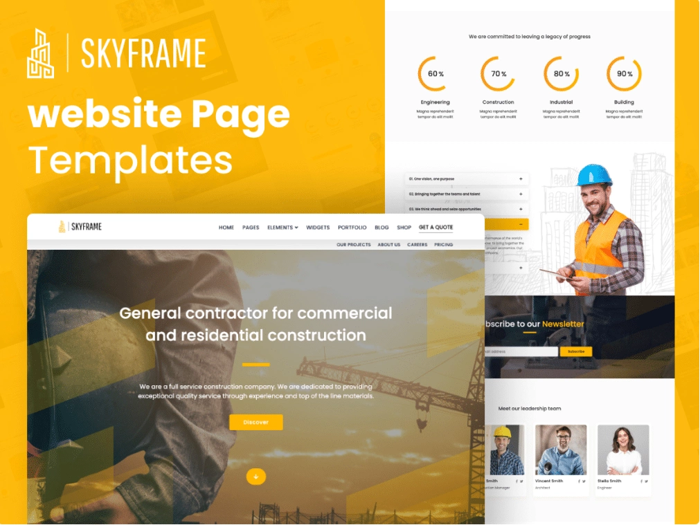 Skyframe landing page 8 best landing page examples [for higher conversions] from the plus addons for elementor