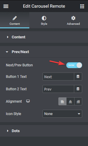 Social feed next prev toggle button how to connect social feed carousel with remote carousel? From the plus addons for elementor