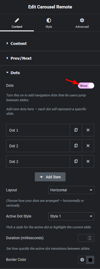 Carousel remote dots new how to connect social feed carousel with remote carousel? From the plus addons for elementor