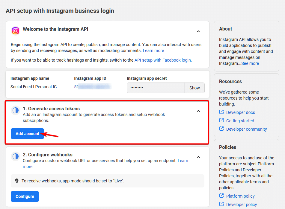 Instagram personal access token 10 how to get an instagram access token for wordpress? (easy method) from the plus addons for elementor