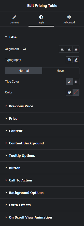 Pricing table style new how to add a pricing table in elementor? From the plus addons for elementor