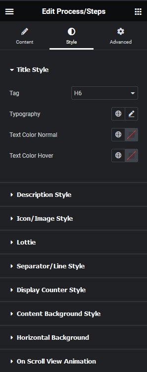 Process steps style how to add process steps in elementor? (vertical & horizontal) from the plus addons for elementor