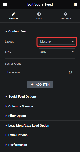 Social feed facebook masonry 1 how to add live facebook feed in elementor? From the plus addons for elementor