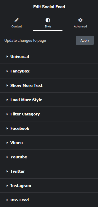 social feed style new Social Feed Elementor Widget: Settings Overview from The Plus Addons for Elementor