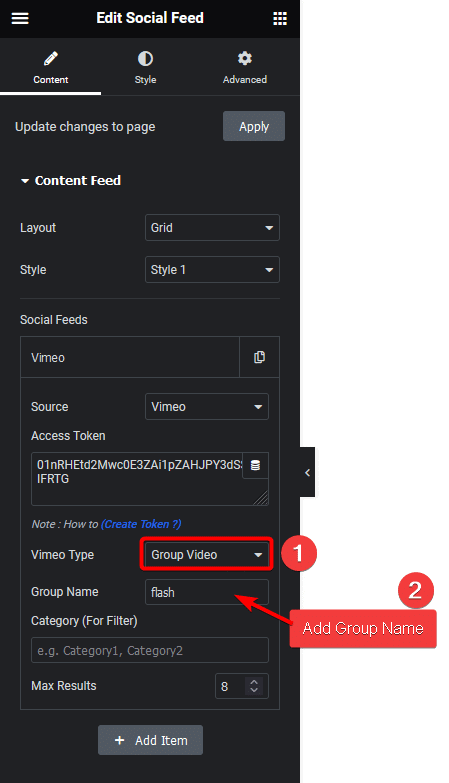 social feed vimeo group video | The Plus Addons for Elementor Social feed vimeo group video how to add vimeo channel feed in elementor? From the plus addons for elementor