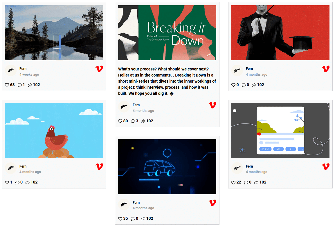 social feed vimeo masonry demo | The Plus Addons for Elementor Social feed vimeo masonry demo how to add vimeo channel feed in elementor? From the plus addons for elementor