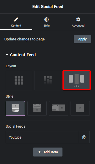 Social feed youtube carousel new how to add live youtube video feed in elementor? From the plus addons for elementor