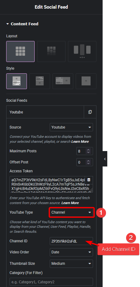 Social feed youtube channel new how to add live youtube video feed in elementor? From the plus addons for elementor