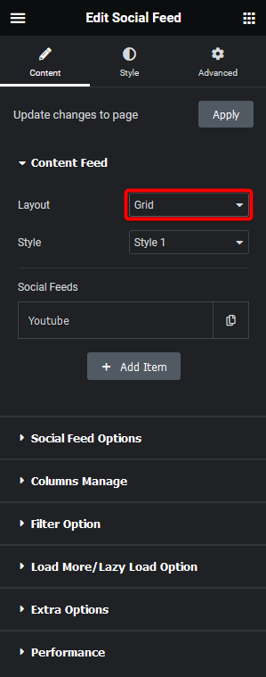 Social feed youtube grid how to add live youtube video feed in elementor? From the plus addons for elementor