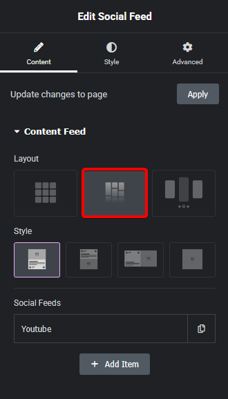 Social feed youtube masonry new how to add live youtube video feed in elementor? From the plus addons for elementor