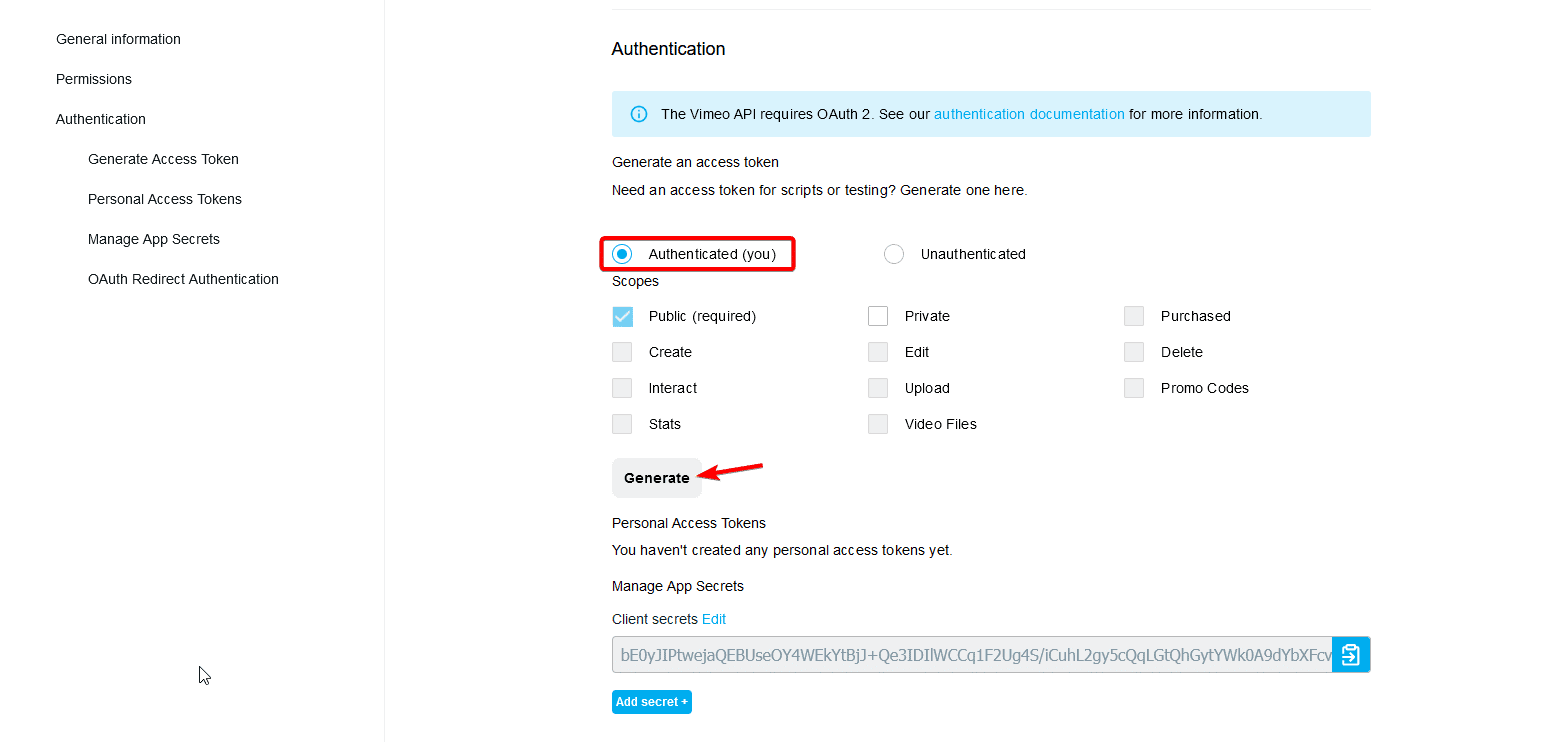 vimeo access token 4 | The Plus Addons for Elementor Vimeo access token 4 how to get a vimeo access token for wordpress? (easy method) from the plus addons for elementor