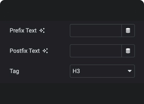 Add pre fix or post fix and adjust html tag blog post title for elementor from the plus addons for elementor