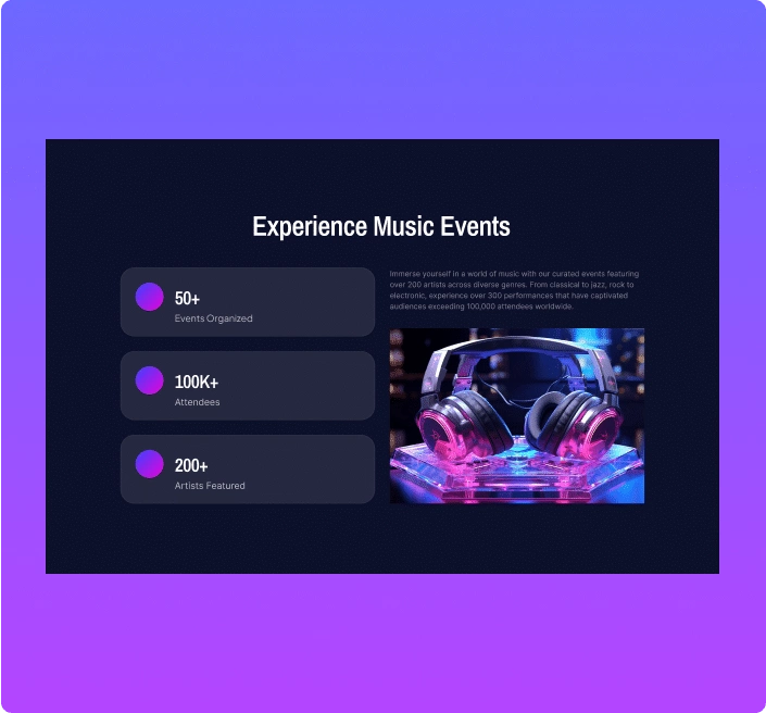Event management vertical counter widget elementor number counter widget [multiple animation styles] from the plus addons for elementor
