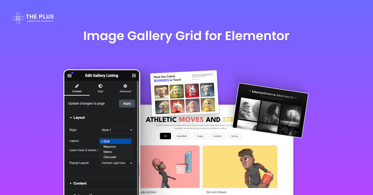 Feature image image gallery grid for elementor image gallery grid for elementor from the plus addons for elementor