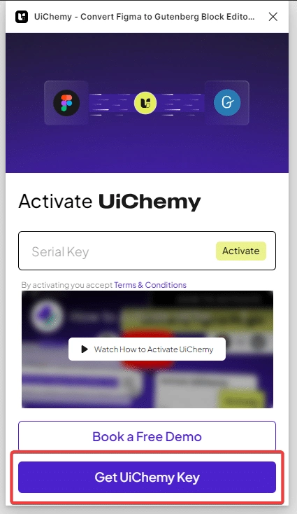 Get uichemy key how to convert figma to wordpress for free? From the plus addons for elementor