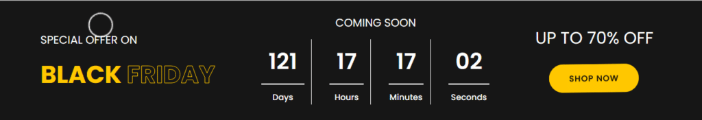 Hello top bar demo 1024x175 1 how to add elementor countdown timer in hello top bar? (sale fomo banner) from the plus addons for elementor