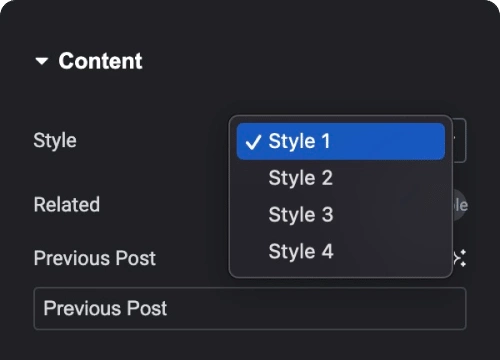 Multiple layouts 1 blog post navigation boxes for elementor from the plus addons for elementor