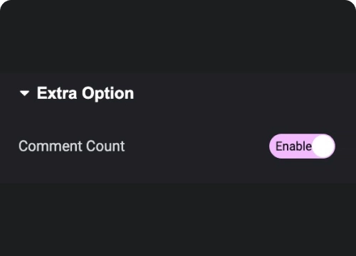 Show comment count blog post comment form for elementor from the plus addons for elementor