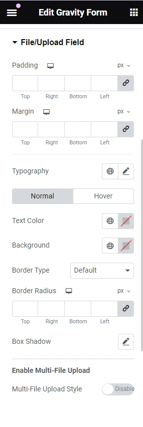 Style the file upload button how to style gravity forms in wordpress [without coding] from the plus addons for elementor