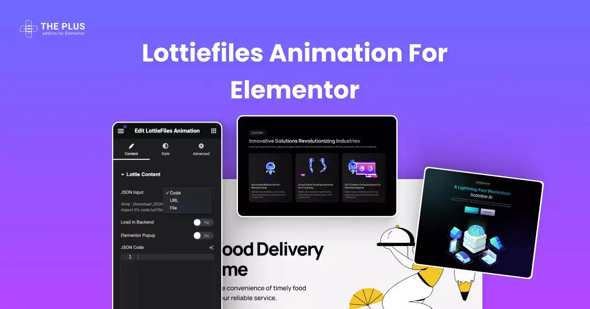 Feature lottiefiles animation for elementor lottiefiles animation for elementor [no coding required] from the plus addons for elementor