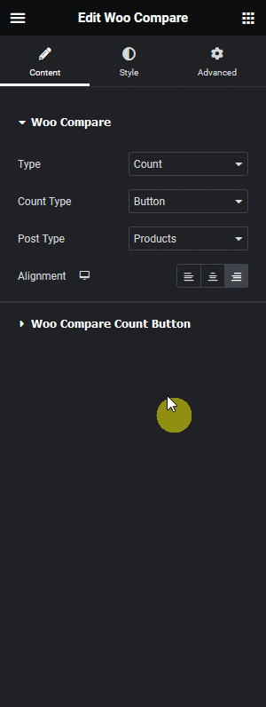 Woo compare type count button how to create a woocommerce product comparison page in elementor? From the plus addons for elementor