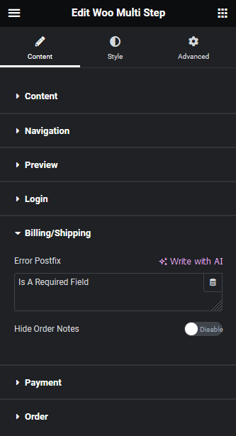 Woo multi step billing shipping how to create woocommerce multi step checkout in elementor? From the plus addons for elementor
