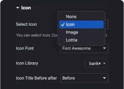 Add icon image or lottie progress bar widget for elementor [percentage bar] from the plus addons for elementor